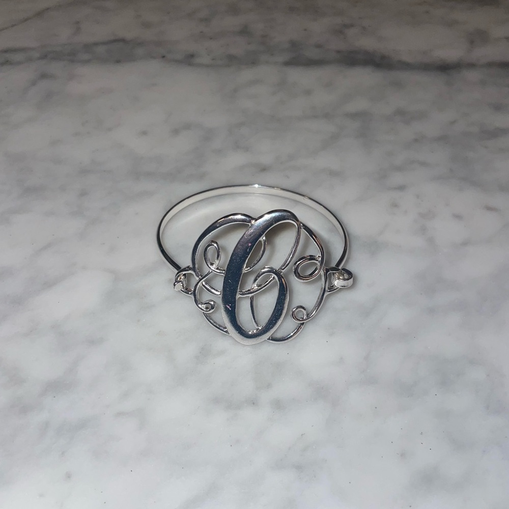 Silver C Bracelet
